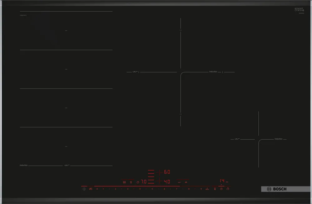 Bosch Series 8 Flex induction cooktop