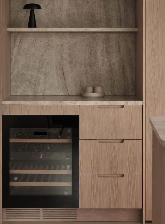 Vintec integrated wine fridge